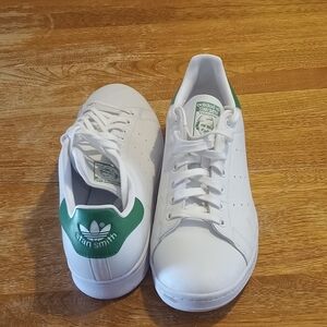 Adidas Originals Men's STAN SMITH Shoes White & Green Size 12